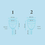 Lunette Reusable Menstrual Cup - Clear - Model 1 for Light Flow - (EN Version)