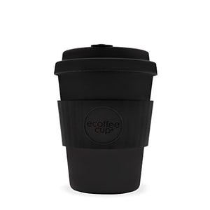 Ecoffee Cup Kerr & Napier 12oz / 340ml Black | Reusable Bamboo Coffee Cup