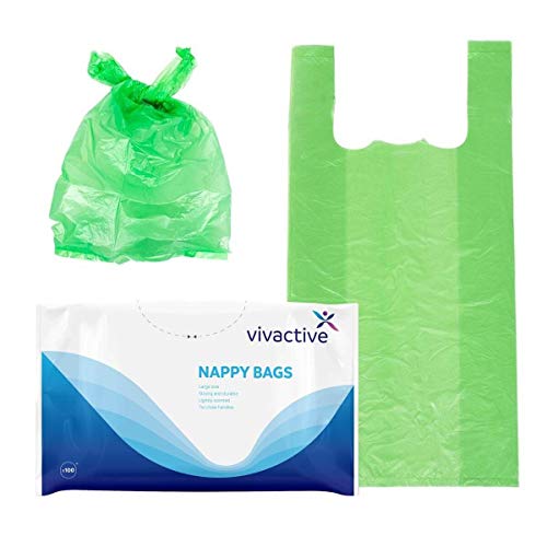 Vivactive Extra Large Incontinence Nappy Disposal Bags - 100 Pack