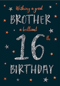 Brother 16th Birthday Birthday Card