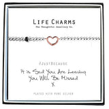 Life Charms Sad You Are Leaving You Will Be Missed Bracelet