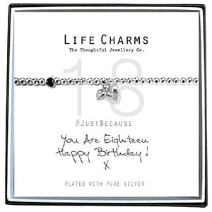 Life Charms Happy 18th Birthday Bracelet