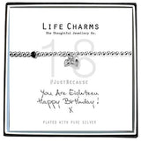 Life Charms Happy 18th Birthday Bracelet