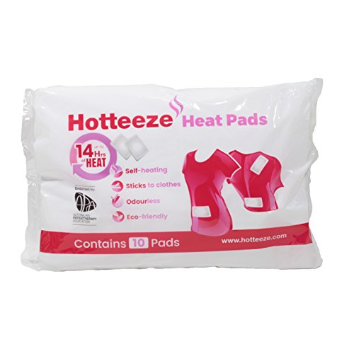 Hotteeze Eco Friendly Self Adhesive Odourless Pain Relief Heat Pads - 1 Pack (10 pads)