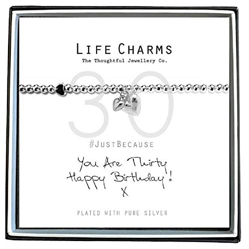 Life Charms Happy 30th Birthday Bracelet