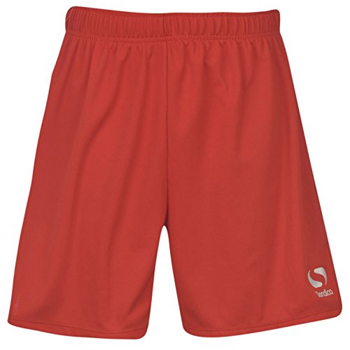 Sondico Kids Core FB Shorts Juniors Boys Sports Training Football Pants Bottoms Red 11-12 (LB)