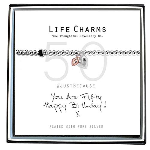 Life Charms Happy 50th Birthday Bracelet