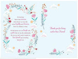 Greeting Card (ICG-3265) - Female Birthday - What is a Friend? - Embossed Finish