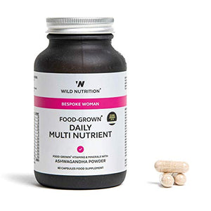 Wild Nutrition – Bespoke Woman – Natural Food-Grown® Daily Multi-Nutrient – 60 Soft-gel capsules