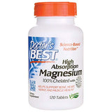 Doctor's Best, High Absorption Magnesium, 100 mg, 120 vegan Tablets, soy-free, gluten free