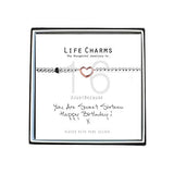 Life Charms Sweet 16 Rose Gold Heart Bracelet