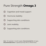 Wild Nutrition - Pure Strength Omega 3 – Natural Fish Oil Supplement - 120 Soft-gel Capsules