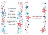 Sentimental Son Birthday Card - Special Son Stars - Foil and Embossed Finish - from The Eternal Range (ICG-3273)