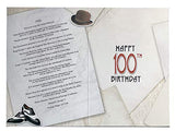 Male 100th Birthday Card (CO-YA228) - 1920 Year You Were Born Greeting Card for Him with Facts Inside - Age 100 - Attractive Foil Finish