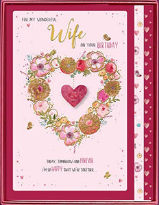 for My Beautiful Wife on Your Birthday Boxed Large Card