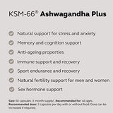 Wild Nutrition – Natural Food-Grown KSM-66 Ashwagandha Plus – Mineral Supplement – 60 Soft-gel Capsules