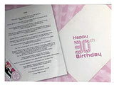 Female 30th Birthday Card (CO-YA209) - 1990 Year You Were Born Greeting Card for Her with Facts Inside - Age 30 - Attractive Foil Finish