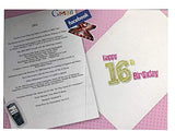 Girl's 16th Birthday Card (CO-YA203) - 2004 Year You Were Born Greeting Card for Her - Age 16 - Greeting Card with Facts Inside - Attractive Foil Finish