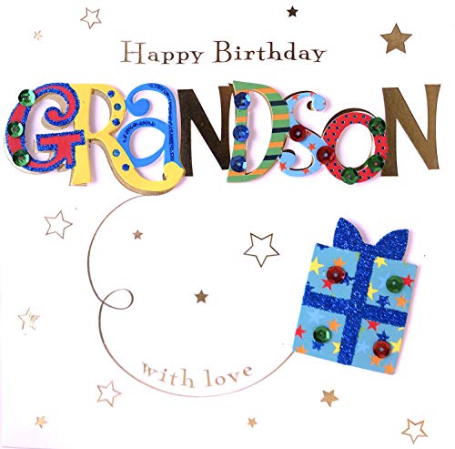 Grandson Happy Birthday Greeting Card By Talking Pictures Cards