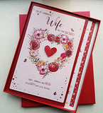 for My Beautiful Wife on Your Birthday Boxed Large Card