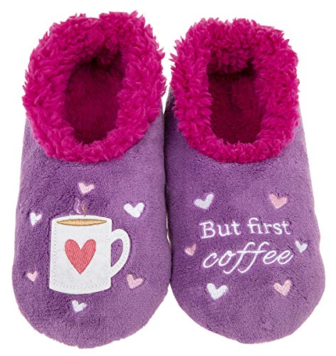 Snoozies Boozies Fun Slippers Soft Non-Slip Sole