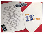 Boy's 13th Birthday Card (CO-YA202) - 2007 Year You Were Born Greeting Card for Him - Age 13 - Greeting Card with Facts Inside - Attractive Foil Finish