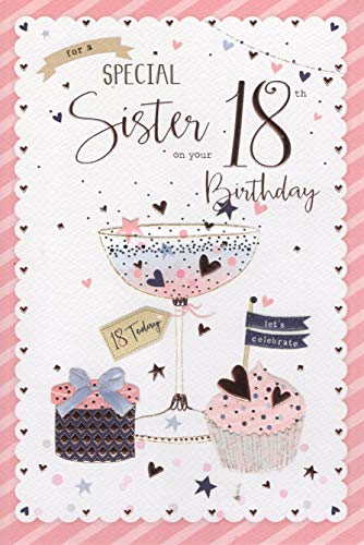 Sister Happy 18th Birthday To You Birthday Card