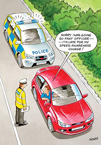 Greeting Card (LD5096) Humour Birthday - Speed Awareness Course - The Funny Side of Life