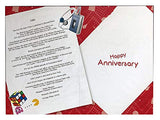 Ruby Wedding Anniversary Card (CO-YA231) - Married in 1980-40th Wedding Anniversary Card from The Down Memory Lane Range - Attractive Foil Finish