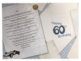 Male 60th Birthday Card (CO-YA216) - 1960 Year You Were Born Greeting Card for Him with Facts Inside - Age 60 - Attractive Foil Finish