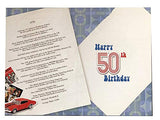 Male 50th Birthday Card (CO-YA214) - 1970 Year You Were Born Greeting Card for Him with Facts Inside - Age 50 - Attractive Foil Finish