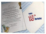 Male 18th Birthday Card (CO-YA206) - 2002 Year You Were Born Greeting Card for Him with Facts Inside - Age 18 - Attractive Foil Finish