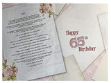 Female 65th Birthday Card (CO-YA217) - 1955 Year You Were Born Greeting Card for Her with Facts Inside - Age 65 - Attractive Foil Finish