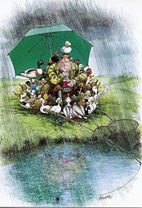 FISHING RAINY DUCK DAYS FUNNY HUMOROUS BIRTHDAY CARD THE FUNNY SIDE OF LIFE