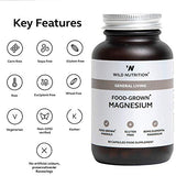 Wild Nutrition – Natural Food-Grown Magnesium Supplement – 60 Soft-gel Capsules