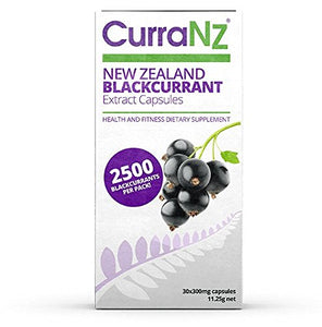 CURRANZ Natural New Zealand Black Currant Anthocyanin Concentrate Supplement Capsules