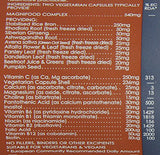 TERRANOVA B Complex With Vitamin C - 100 Vegicaps