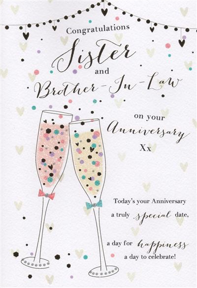 ICG Sister and Brother in Law Anniversary Card